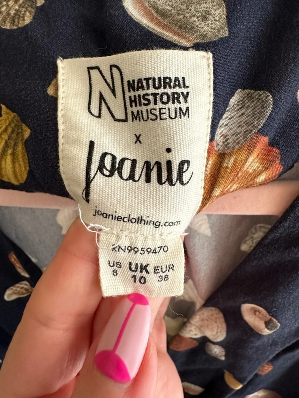 Natural History Museum x Joanie Albertine Shell Print Midaxi Dress - Picture 3 of 8